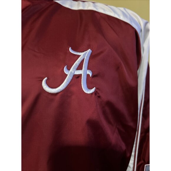 NEW Alabama Crimson Tide Colosseum Maroon Full Zip Varsity Jacket Coat Men's L - Picture 5 of 12